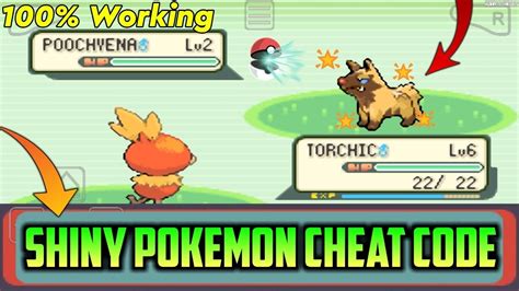 pokemon emerald shiny cheat.